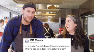 Bon Appétit's Brad & Claire Answer Cooking Questions From Twitter | Tech Support | WIRED