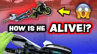 He totaled MY bike...