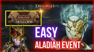 🚨💀EASY 28M NECRO TEAM VS BOSS ICE ALADIAH EVENT🤩🚀😎🚀100%F2P🐉Dragonheir: Silent Gods Season3🐉