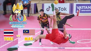 Sepak Takraw Sea Games Cambodia 2023 | 3rd Sets [Malaysia vs Thailand] | Men Team Event