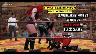 W2K23 Abadon vs Violett Parr vs Deausha vs Black Canary 2/8 Group B Elimination Tournament