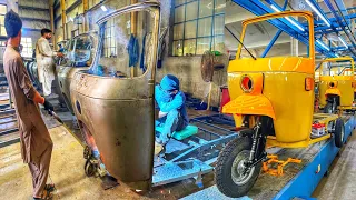 Asia's No. 1 CNG Auto Rickshaw Manufacturing Factory with complete procedures