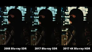 Batman Begins 4K vs Blu-ray Comparison (HDR version)