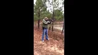 Shooting a M16 rifle .223 caliber