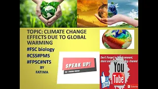 # global warming #climate impact onPakistan #FSCbiology#CSS#PMS#FPSC#NTS  BY FATIMA in urdu-english