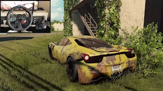 NFS HEAT Rebuilding a Ferrari 458 Italia - LOGITECH G29 gameplay