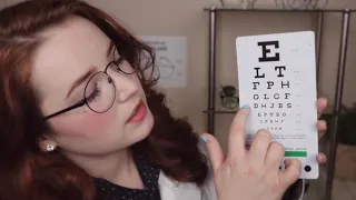 ASMR The Unintelligible Optometrist (Eye Exam & Glasses Fitting)