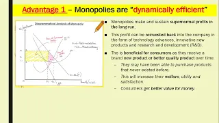 Monopoly Advantages, disadvantages and evaluation