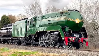 Australian Steam Trains - 3801 heads East at Wellington, NSW