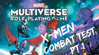 Marvel Multiverse Role Playing Game - Combat Test | X-men | Danger Room Part 1 #xmen