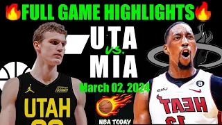 Miami Heat vs Utah Jazz Full Game Highlights | Mar 2 | 2024 NBA Season