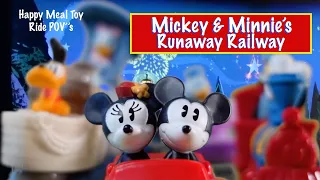 Mickie & Minnie's Runaway Railway, Disney Ride POV's As Told By McDonald's 2020 Happy Meal Toys
