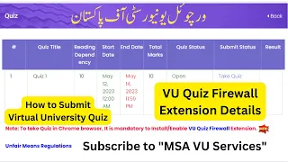 How to submit vu quiz, how to take vu quiz, how to attempt virtual University quiz, #vu #quiz #lms