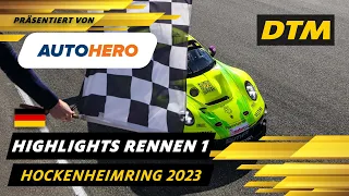 Rasantes erstes Rennen am Hockenheimring | DTM Highlights präsentiert von Autohero | DTM 2023