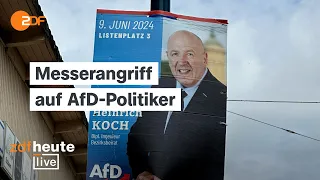 AfD-Politiker in Mannheim verletzt – was wir über den Angriff wissen | ZDFheute live