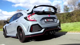 Honda Civic type R FK8 with REMUS cat-back system 🔊