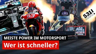 Alle gegen F1: Wer ist wirklich die schnellste Rennserie der Welt? | MotoGP, Indy, NASCAR, Dragster