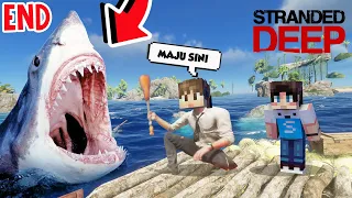 DUO KOCAK LAWAN BOS HIU GANAS DAN MENAMATKAN STRANDED DEEP!!