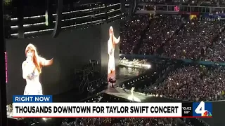 Thousands downtown for Taylor Swift concert