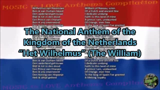 Netherlands National Anthem “Het Wilhelmus” with music, vocal and lyrics Dutch w/English Translation