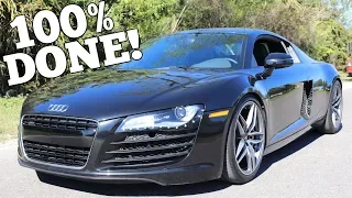 My Salvage Auction Audi R8 is Completely Rebuilt! Time for it's First Real Drive!