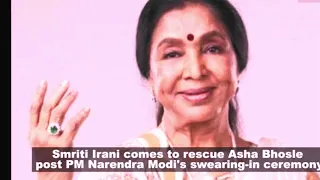 #Asha Bhosle stranded in a crazy rush post PM Narendra Modi’s oath taking ceremony