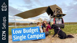 Dachzelt Single Camper für unter 2500€ | Fiat Panda mit Jimba Jimba Dachzelt