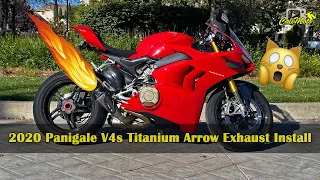 Installing Arrow Titanium Exhaust on a 2020 Ducati Panigale V4 S