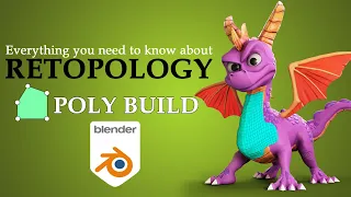 Retopology in Blender - Polybuild tool