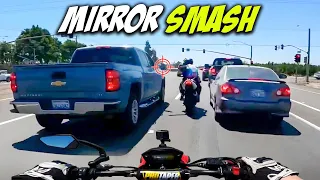 ULTIMATE MIRROR SMASH COMPILATION | BIKERS SMASHING MIRRORS #2