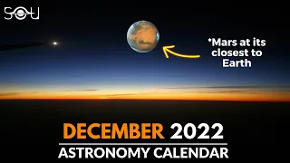 Don't Miss These Astronomy Events In December 2022 | Geminid Meteor Shower | Winter Solstice | Mars