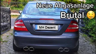 CLK 500 bekommt endlich neuen Sound 🤩 V8 macht Krach | MH-Dezent wie AMG 🤙🏻