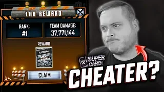 DOES SUPERZOMGBBQ CHEAT? | WWE SuperCard