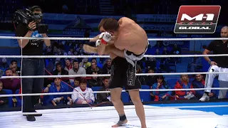 The fighter RAISED his opponent and HIGHLY THROWS him into the ring! BRUTAL knockout in battle!