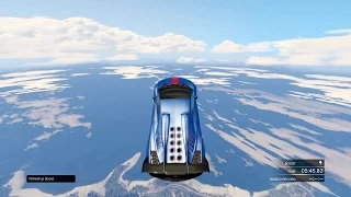 GTA 5 EPIC JUMP FROM ABOVE THE CLOUDS TO THE BEACH