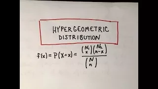 The Hypergeometric Distributiion - A Basic Example
