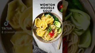 Super easy wonton noodle soup!!