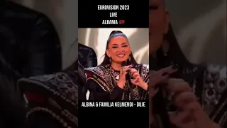 Eurovision 2023 (LIVE) - Albania - Albina & Familja Kelnendi - Duje #shorts #albania #eurovision