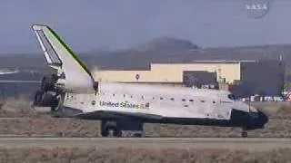 STS-126 Space Shuttle Endeavour lands at Edwards Air Force Base- NASA TV