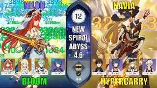 Nilou and Navia - NEW 4.6 Spiral Abyss Floor 12, 9 Stars | Genshin Impact, Tips, Tricks and Tech