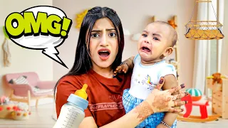 Living Like A Babysitter For 24 HOURS Wins Rs 10,000  😱 | * I Lost Baby 😭 |  SAMREEN ALI