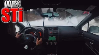 Subaru WRX STi | Public Roads Winter Snow Drifts and Fun ✔