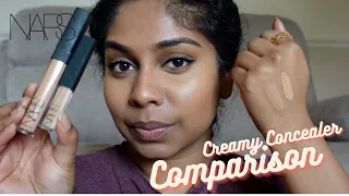 NARS Creamy Concealer Comparison Caramel vs Sucre D'orge