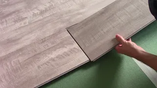 How to lay quartz vinyl tiles with a lock joint