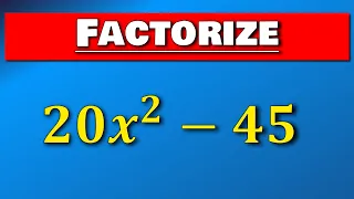 How to factorize a difference of two squares (DOTS)