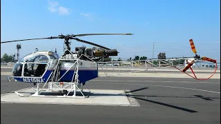 Aerospatiale SA 315B Lama Engine Start Up Takeoff & Landing N315NA