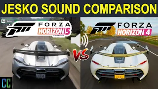 Forza Horizon 5 vs. FH4 | Koenigsegg Jesko Sound Comparison