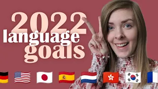 2022 polyglot language goals & 2021 reflection | language progress & all languages I study next year