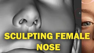 Sculpting Female Nose in Zbrush