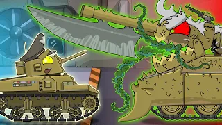 The beginning of contamination. Zombie tanks. Cartoons about tanks